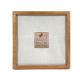 Tom Lundberg Crayola Wrapper Framed Embroidery