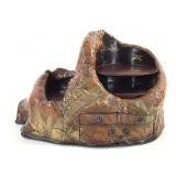 Japanese Burl Lacquer & Bronze Inlay Display