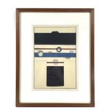 Tennen Moyo Kagami Kimono Design Plate c. 1900