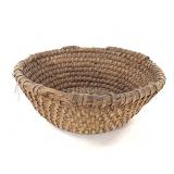 Handwoven River Cane Twill-Plaited Basket