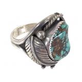 HMIJ Sterling & Turquoise Ring 15g TW