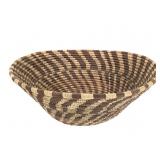 Lg Coiled Basketry Bowl w/ Spiral Design