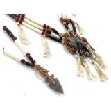 Animal Teeth And Arrowhead Necklaces