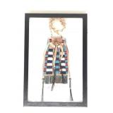 Vtg Beaded Strike A Lite Bag in Display Case