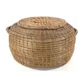 Southwestern Lidded Utility Basket w/ Handles
