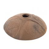 Signed Etched Terracotta Seed Pot 