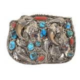 Fine Choctaw Jim Custom Belt Buckle 153g TW