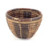 Striped Polychrome Coiled Basket Bowl