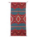 Vtg Navajo Runner Rug