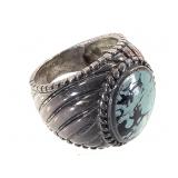 Sterling Turquoise Ring 11.9g TW