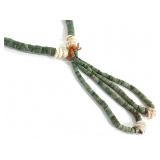 Jacla Green Turquoise Necklace Shell & Heishi