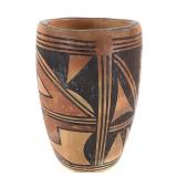 Sm. Geometric Polychrome Pottery Vase