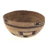 Finely Twined Basket Bowl w/ Geometric Patterns