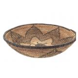Coiled Polychrome Star Motif Basket Bowl