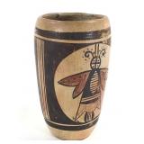 Hopi Polychrome Vase w/ Butterfly Kachina Motif