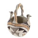 Acoma Pueblo Polychrome Wedding Vase