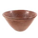 Pueblo Burnished Redware Bowl