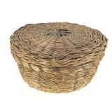 Southwestern Coiled Grass Basket w/ Lid