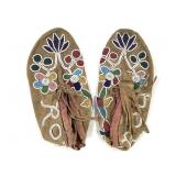 Woodland Beaded Floral Moccasins