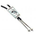 Sterling Bolo w Stone Inlay Duck Motif 22gTW