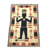 Vtg Native American Style Hanging Tapestry