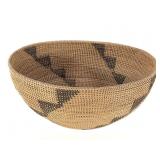 Western Geometric Coiled Basket Bowl