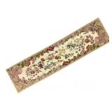 Floral Hooked Runner Rug 94 1/2" x 26 1/2"
