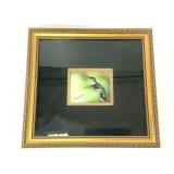 Signed Hummingbird Photo in Frame