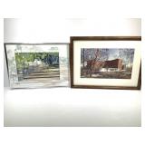 2 Landscape Repro Prints Linda Postelle Omar Seamo