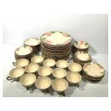 74 Pc Franciscan Desert Rose Serviceware China