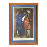 Frederic Burton Meeting On The Turret Stairs Repro