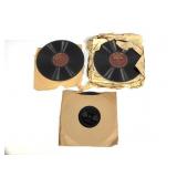 Thomas Edison Diamond Disc & 12 Victrola 78