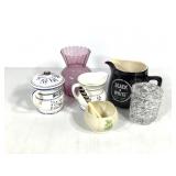 6 Pitcher Cream & Sugar Vase+Donegal Royal Sealy+