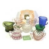 11Pcs Decorative Glass Items w Uranium Custard