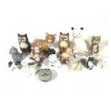 Vtg Decorative Ceramic Cats
