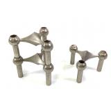 3 MCM Fritz Nagel Modular Metal Candlesticks