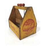 Vtg Wood Coca Cola Caddy