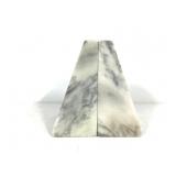 White Marble Bookends