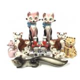 Vintage Ceramic Animal Salt & Pepper Shakers