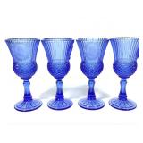 Cobalt Blue Glass Goblets