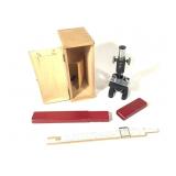 Lunar Microscope w Bx & F Post Slide Rule