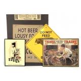 Lionel, Do Not Feed Bear & Other Tin Signs