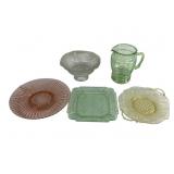 Uranium & Depression Glass Dishes
