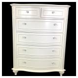 51" White 6 Drawer Dresser