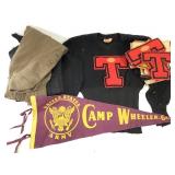 2 Knit Letterman Sweaters16 Sport Patches US Army