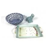 Williams Sonoma Serving Tray, Elephant Planter +