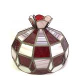 Stained Glass Electric Hanging Swag Lamp