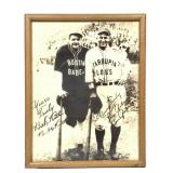 Babe Ruth & Lou Gehrig Photo Reprint Framed