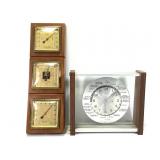 Vintage Weather Station & Verichon World Clock