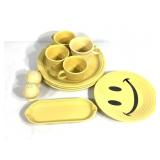 Fiesta Yellow Dinnerware & Happy Face Plate